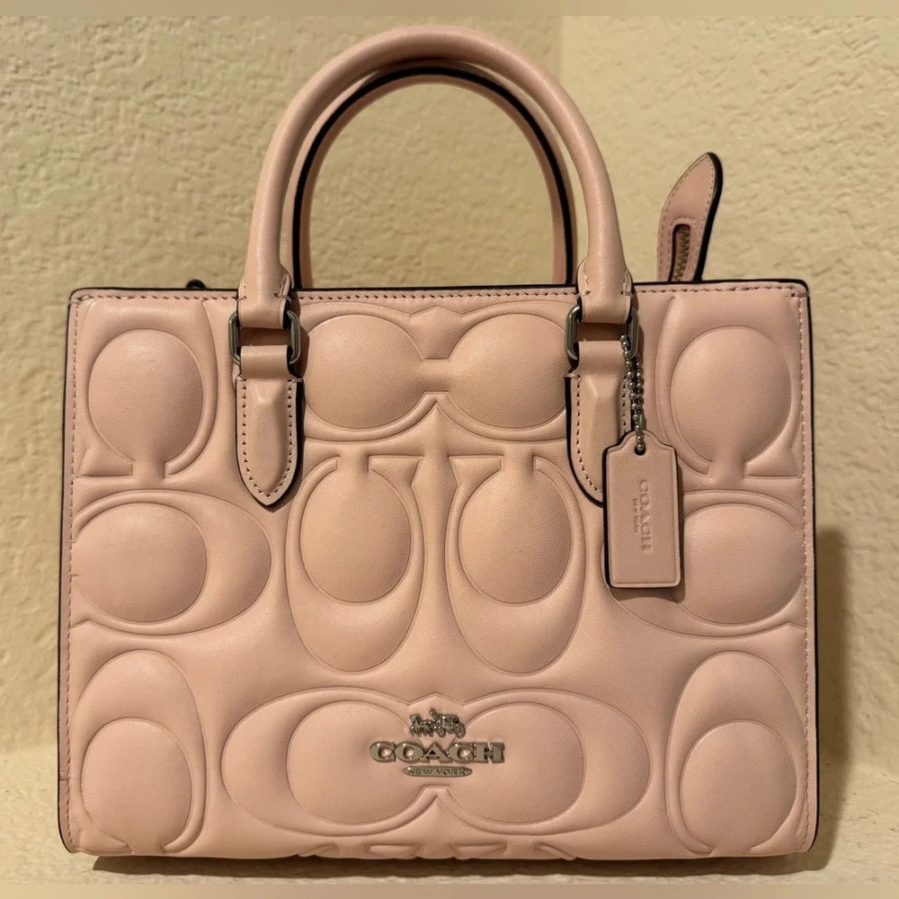 Coach Maggie Small Tote Bag Baby Pink Blush NWT